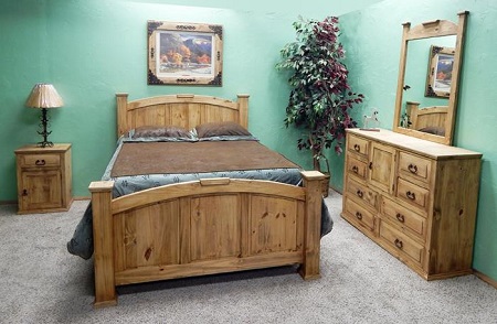 Million Dollar Rustic Natural Ranch Queen Bed 